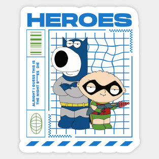 [LIMITED] STEWIE & BRIAN - HEROES Sticker